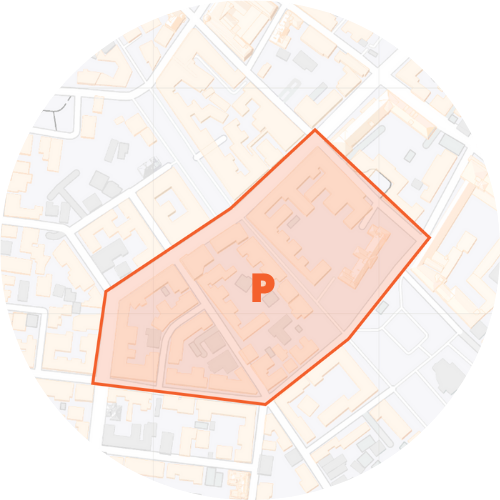 Park in the orange zone